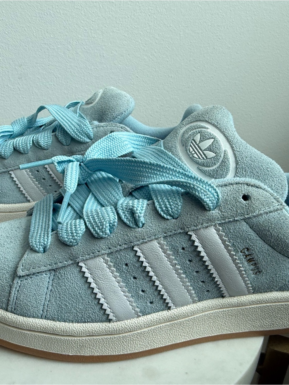Adidas Campus: Light Blue Suede Sneakers NWOT - Picture 3 of 6